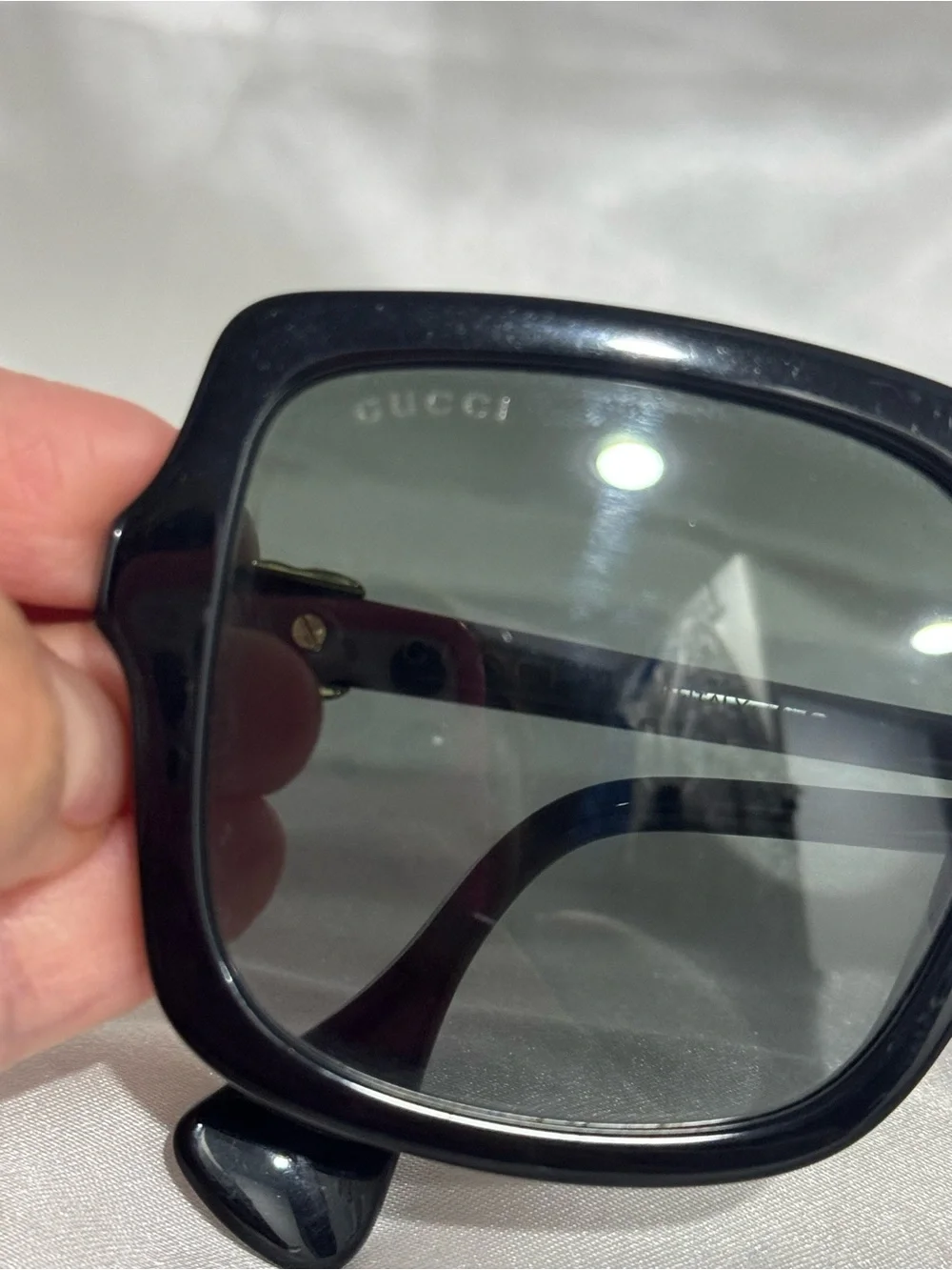 Gucci Black Oversized Square Sunglasses